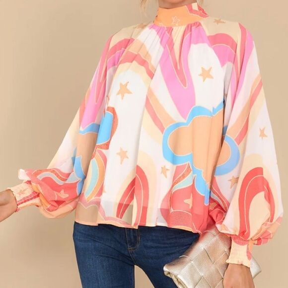 Multi Color Patterned Top - Picture 9 of 12